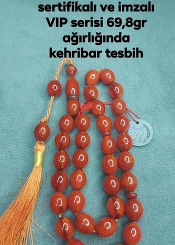 Kehribar Tesbih Dogal Ve Sik