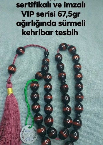 Kehribar Tesbih Siklik Ve Huzur