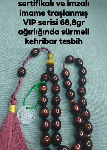 Kehribar Tesbih Siklik Ve İbadet Bir Arada
