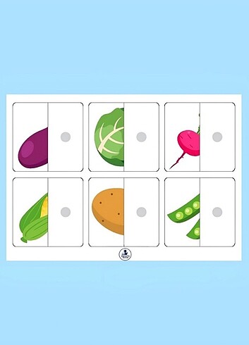 Eğitici Oyuncak Cırtlı Etkinlik Oyun Aktivite Sebzeleri öğreneli