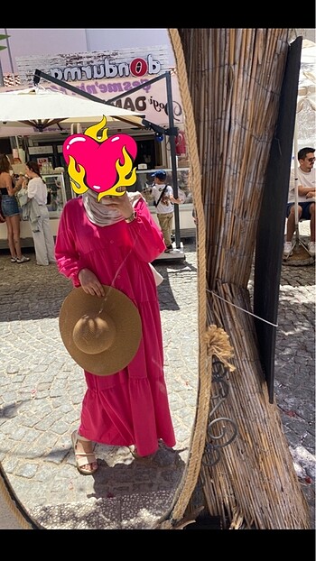 Pembe fuşya yazlık elbıse