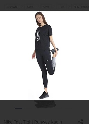Nike drı fit kadın siyah tayt 
