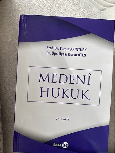 Medeni hukuk Beta yayınları