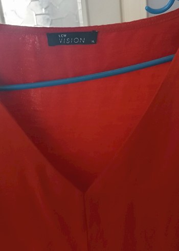 xl Beden kırmızı Renk Kırmızı V Yaka Uzun Salaş Elbise