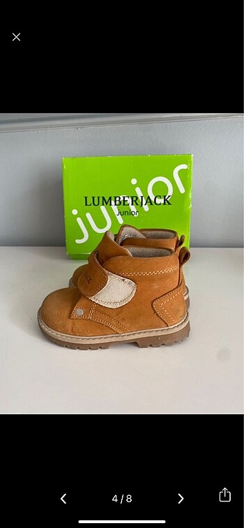 22 Beden camel Renk Lumberjack çocuk botu