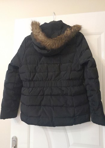 Siyah Kürklü Kadın Kışlık Mont - Görsel 2