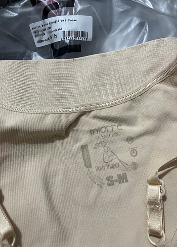 Agraflı askılı şekillendirici bel korse S-M beden - Görsel 3