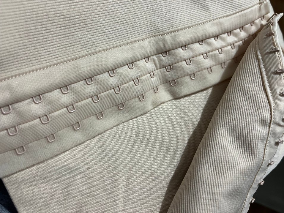 Agraflı askılı şekillendirici bel korse S-M beden - Görsel 5