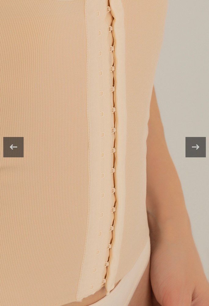 Agraflı askılı şekillendirici bel korse S-M beden - Görsel 2