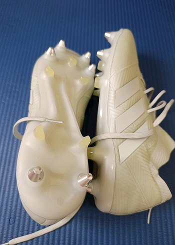 Beyaz Erkek Futbol Kramponu Bağcıklı - Görsel 6