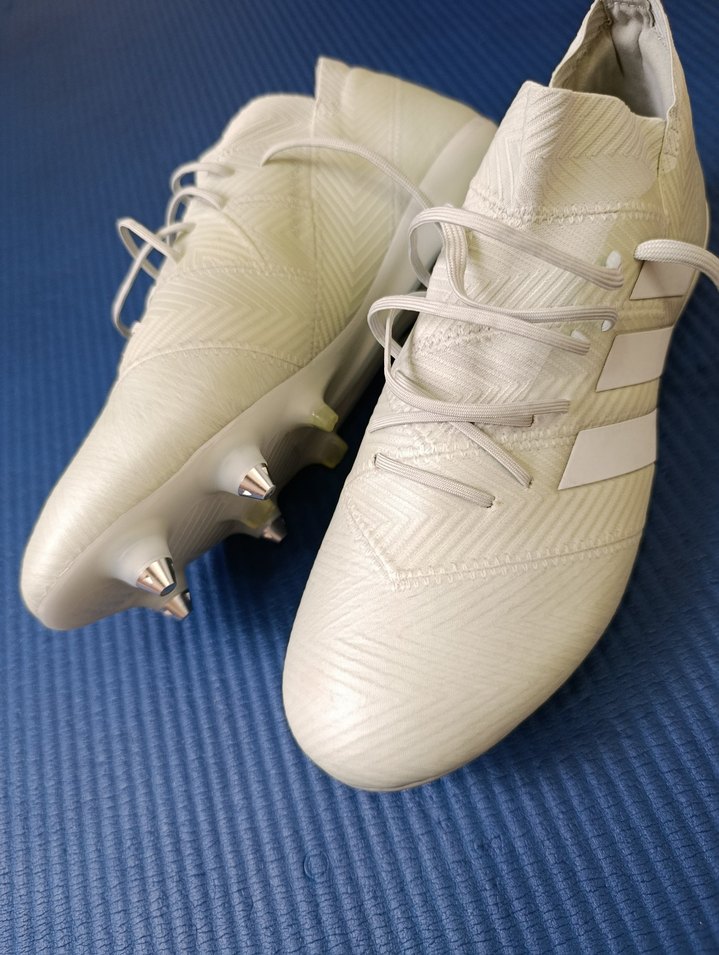 Beyaz Erkek Futbol Kramponu Bağcıklı - Görsel 2