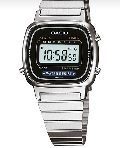 Casio Casio Retro Saat (Gümüş Renkli)