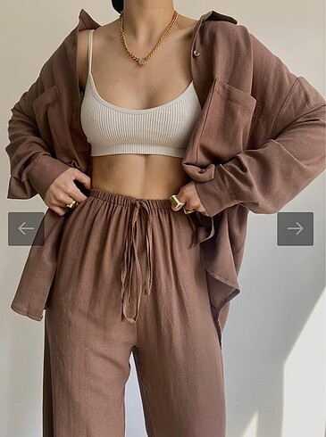 Zara Mai Collection Kahverengi Alt Üst Takım