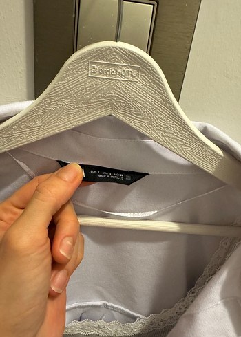 Zara Pamuklu Beyaz Oxford Gömlek - Görsel 4