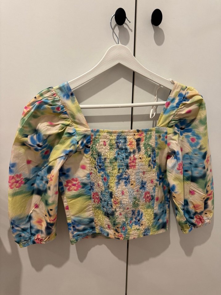 LCW Casual Pastel Balon Kol Bluz - Görsel 4