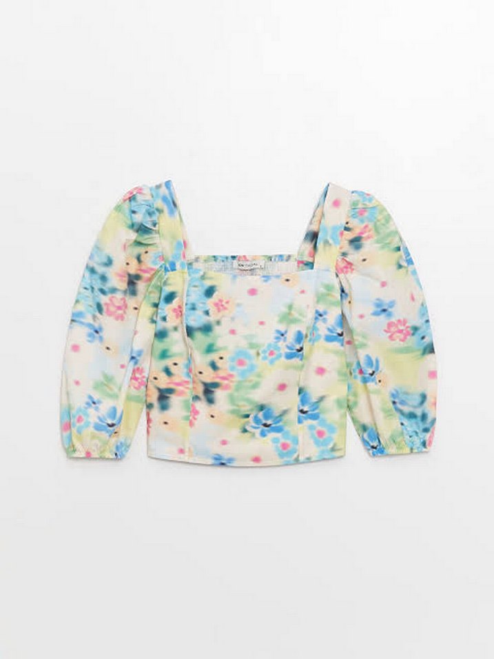 LCW Casual Pastel Balon Kol Bluz - Görsel 5