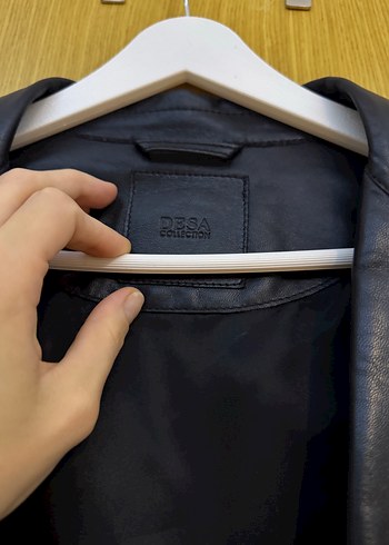 m Beden DESA Erkek Siyah Deri Ceket