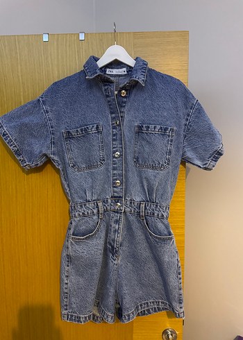 SIFIR Zara Jean Şortlu Tulum - Görsel 3