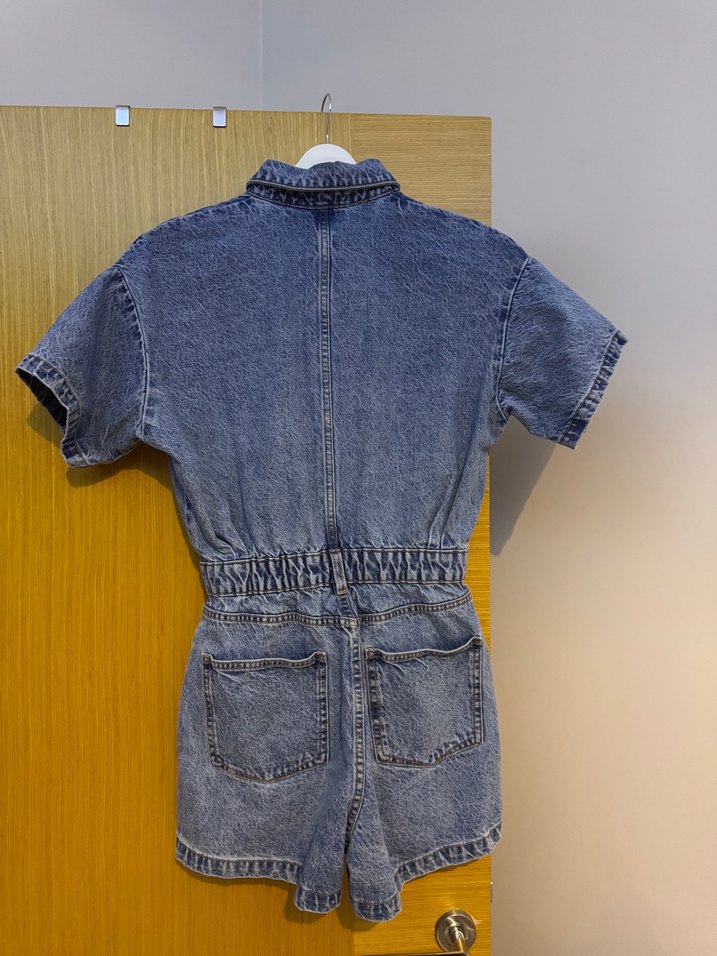 SIFIR Zara Jean Şortlu Tulum - Görsel 5