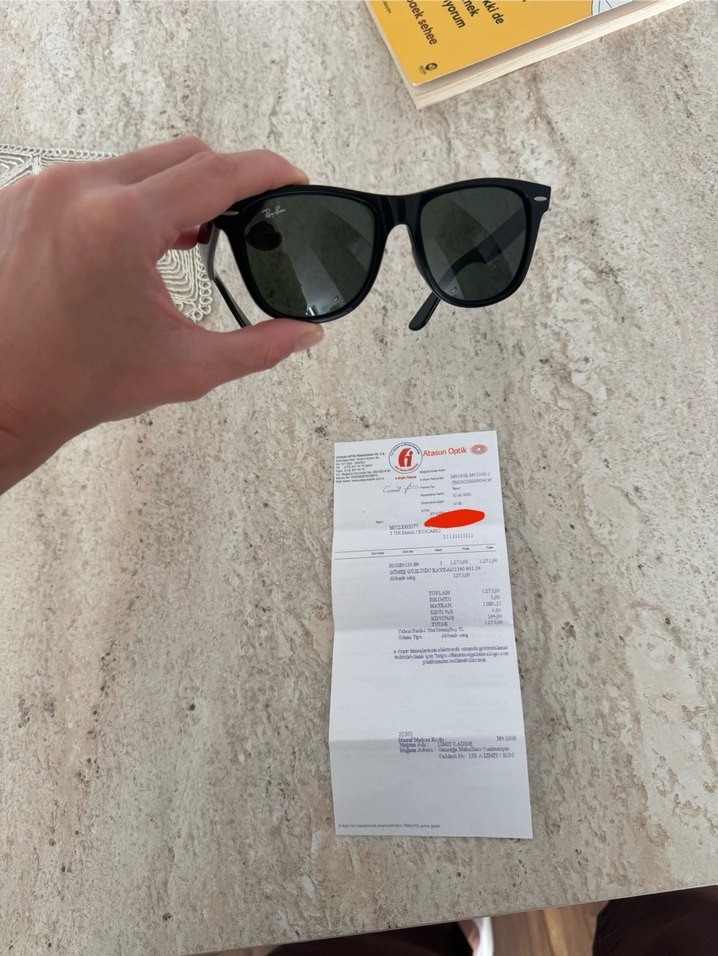 FATURALI Rayban Wayfarer 54 Ekartman Güneş Gözlüğü - Görsel 3