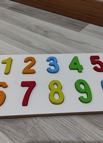 Beden SAYILAR RAKAMLAR AHŞAP EĞİTİCİ OYUNCAK