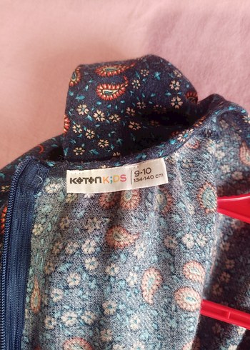 9 Yaş Beden çeşitli Renk Uzun Kollu, Fırfırlı Bohem Elbise