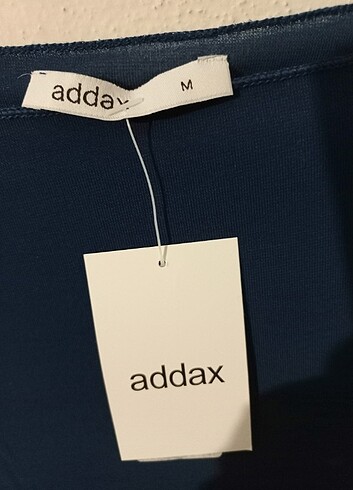 Addax ADDAX PETROL MAVİSİ TRANSPARAN ESNEK BLUZ