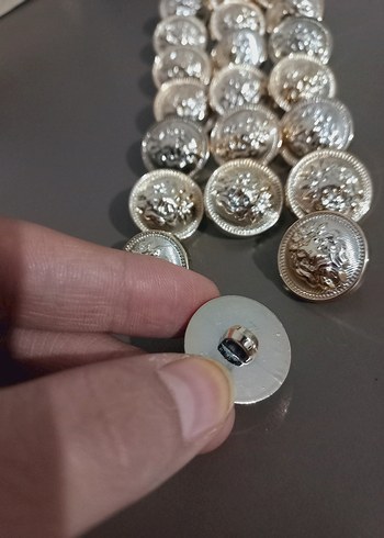 İŞLEMELİ HIRKA, KAZAK, ELBİSE DÜĞMESİ 2,2CM ORTA BOY 21 ADET - Görsel 5