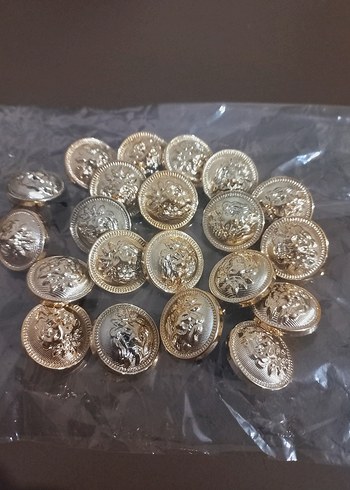 İŞLEMELİ HIRKA, KAZAK, ELBİSE DÜĞMESİ 2,2CM ORTA BOY 21 ADET - Görsel 9