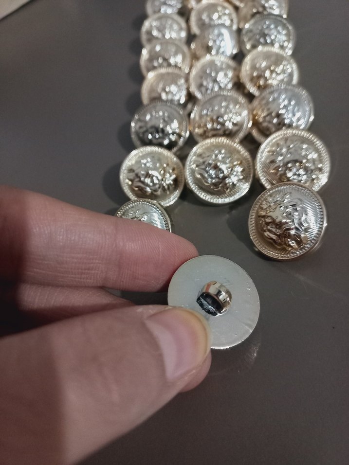 İŞLEMELİ HIRKA, KAZAK, ELBİSE DÜĞMESİ 2,2CM ORTA BOY 21 ADET - Görsel 5