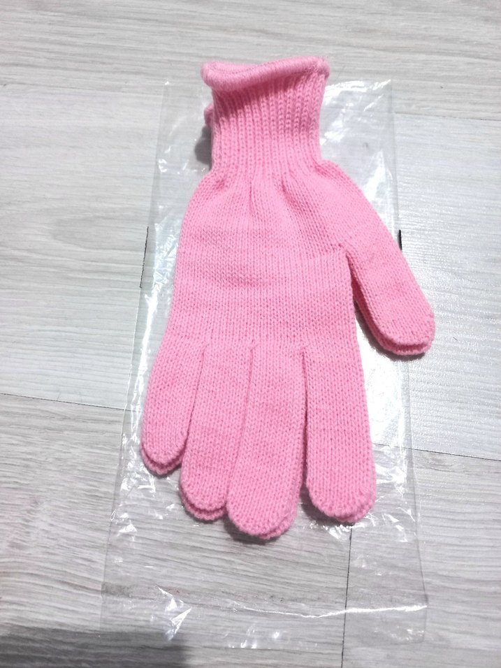 AÇIK PEMBE ÖRGÜ KADIN ELDİVEN - Görsel 4