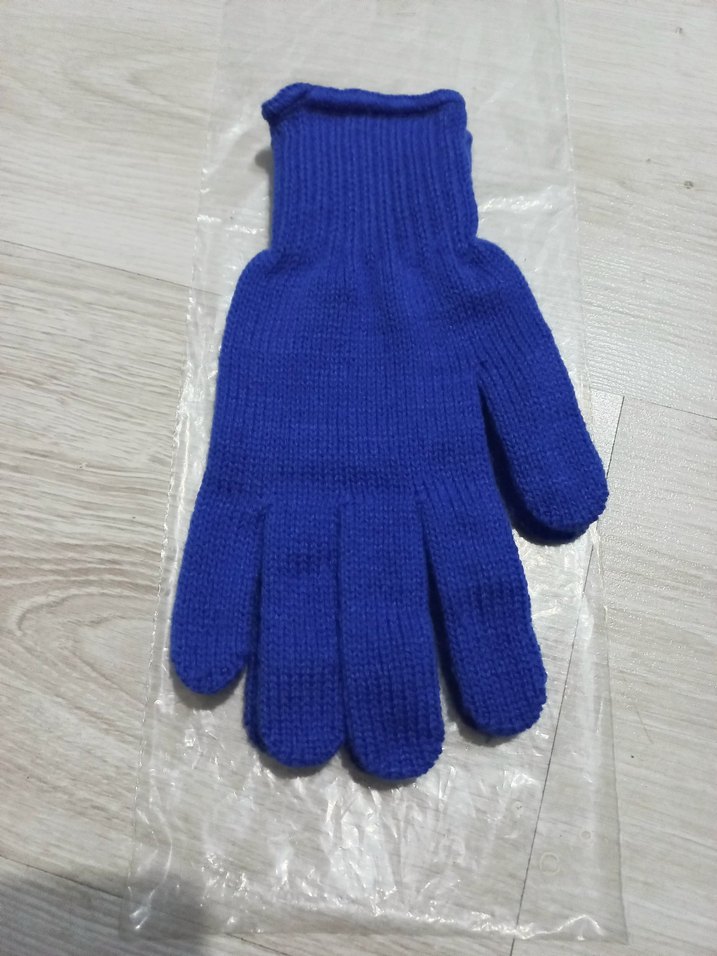 LACİVERT KADIN ÖRGÜ ELDİVEN - Görsel 3