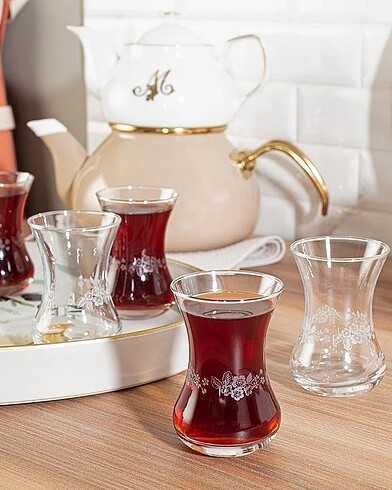 Madam Coco Lavem-Nostalgic Flowers 6-lı Çay Bardağı Seti