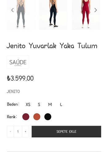 Siyah Kadın Spor Tulum - İnce Askılı, Midi Boy - Görsel 4