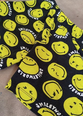 Sarı Gri Baskılı Çocuk şort - Görsel 2