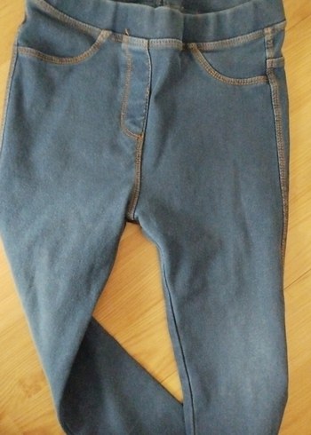 Kız Çocuk Elastik Bel Denim Pantolon