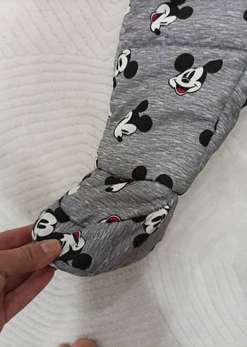 lcw Kapüşonlu Gri Örgü Desenli Bebek Tulumu - Görsel 3