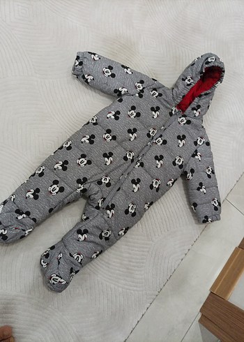 lcw Kapüşonlu Gri Örgü Desenli Bebek Tulumu - Görsel 6