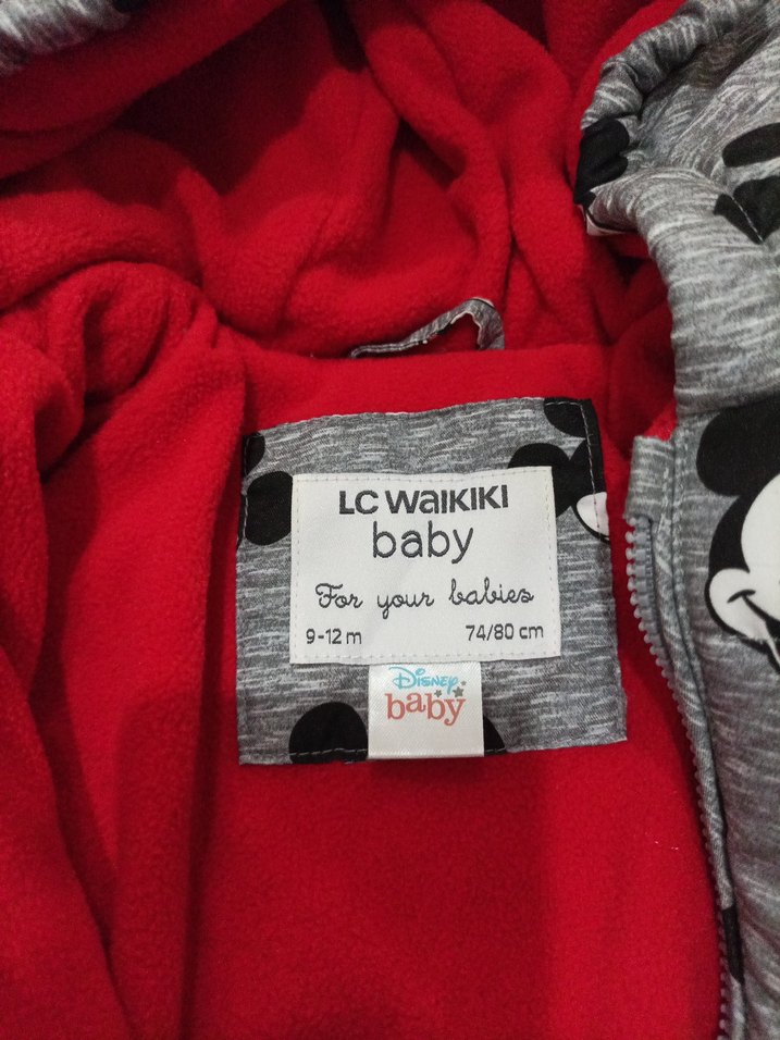 lcw Kapüşonlu Gri Örgü Desenli Bebek Tulumu - Görsel 4