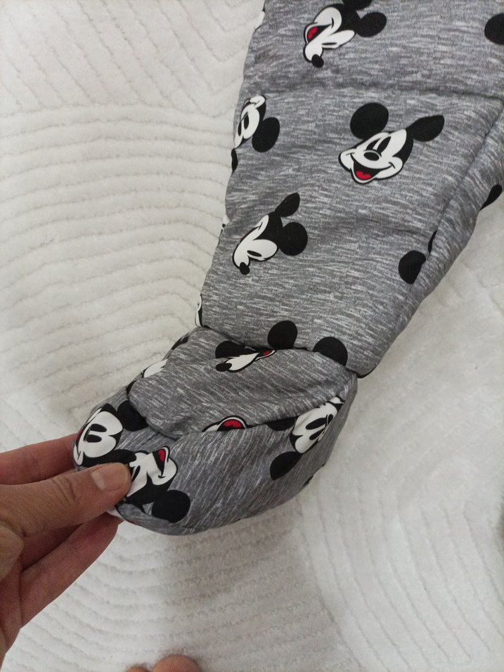 lcw Kapüşonlu Gri Örgü Desenli Bebek Tulumu - Görsel 3