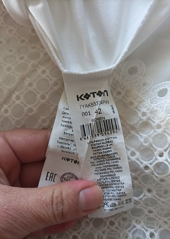 Dantel Detaylı Beyaz Midi Elbise - Görsel 7