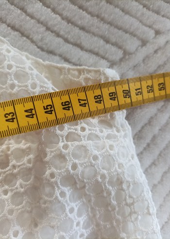 Dantel Detaylı Beyaz Midi Elbise - Görsel 5