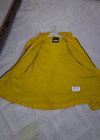 Erkek Çocuk Parlak Sarı Fermuarlı Yağmurluk - Görsel 6