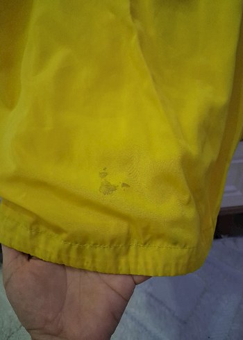 Erkek Çocuk Parlak Sarı Fermuarlı Yağmurluk - Görsel 7