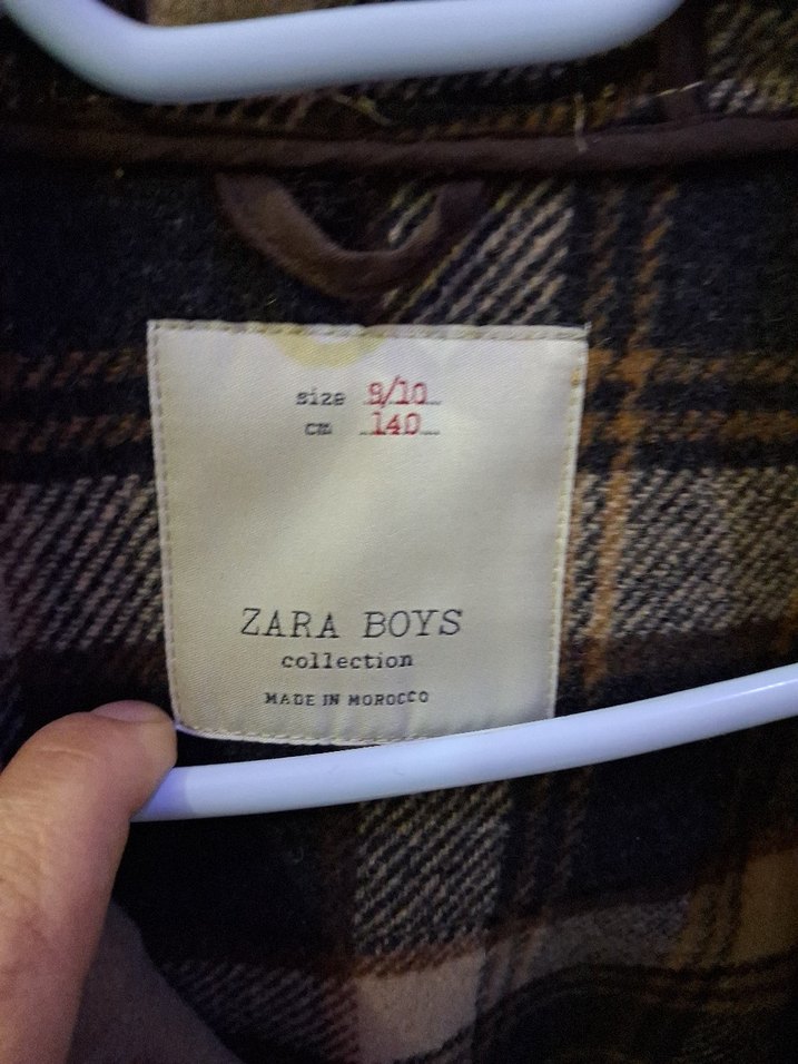 Gri Erkek Çocuk Düğmeli Kaban - Görsel 5