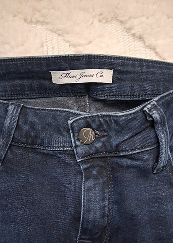 erkek Lacivert Normal Kesim Kot Pantolon - Görsel 5