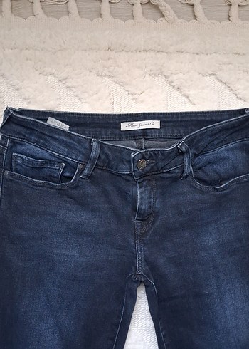 erkek Lacivert Normal Kesim Kot Pantolon - Görsel 2