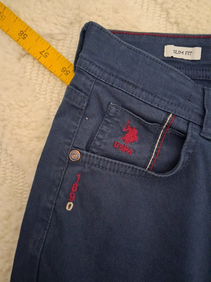 u.s polo orjinal Erkek Lacivert  Regular Fit Denim Pantolon - Görsel 4