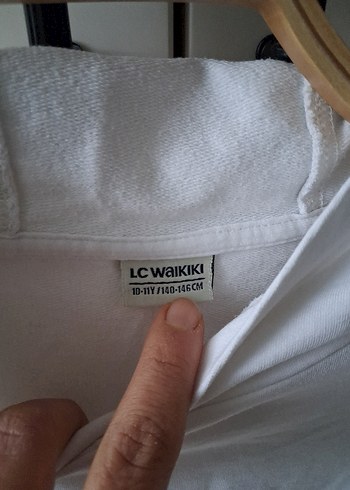 kız erkek çocuk Beyaz Fermuarlı Sweatshirt - Görsel 2