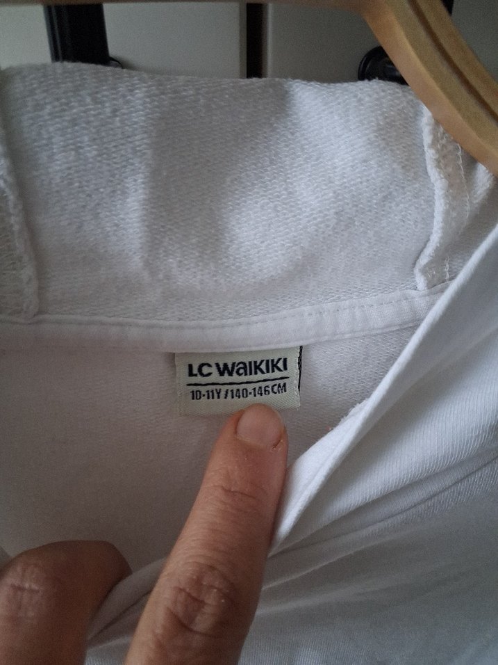 kız erkek çocuk Beyaz Fermuarlı Sweatshirt - Görsel 2